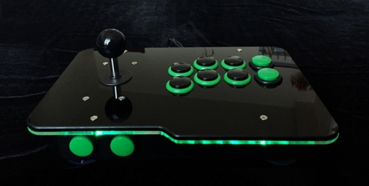 GLOWBOX - 1P ARCADE USB WIRED CONTROLLER WITH GLOWING LED PANEL