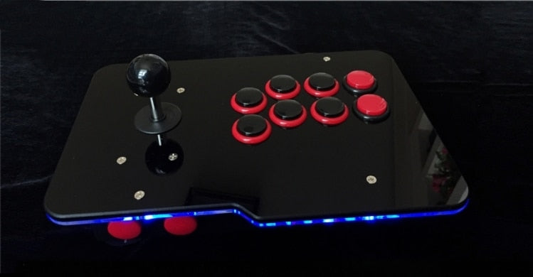 GLOWBOX - 1P ARCADE USB WIRED CONTROLLER WITH GLOWING LED PANEL