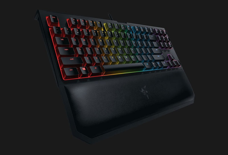 OriginalRazer BlackWidow Tournament Edition Chroma V2 Mechanical Gaming Keyboard RGB Tactile Clicky Razer Green Switches - Black