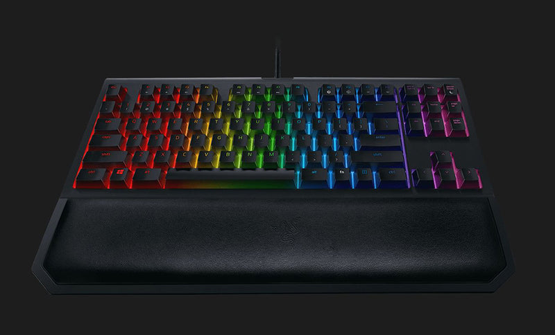 OriginalRazer BlackWidow Tournament Edition Chroma V2 Mechanical Gaming Keyboard RGB Tactile Clicky Razer Green Switches - Black