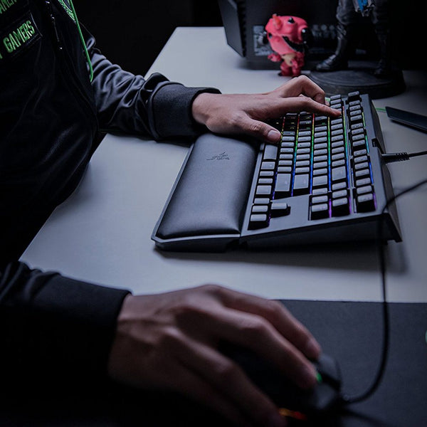 OriginalRazer BlackWidow Tournament Edition Chroma V2 Mechanical Gaming Keyboard RGB Tactile Clicky Razer Green Switches - Black