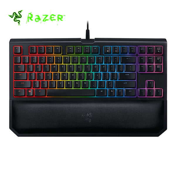 OriginalRazer BlackWidow Tournament Edition Chroma V2 Mechanical Gaming Keyboard RGB Tactile Clicky Razer Green Switches - Black