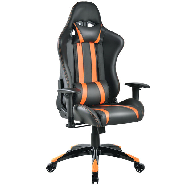 Giantex Racing High Back Reclining Gaming Chair Ergonomic Computer Desk Home Office Chair Modern Gaming Chairs HW53993OR