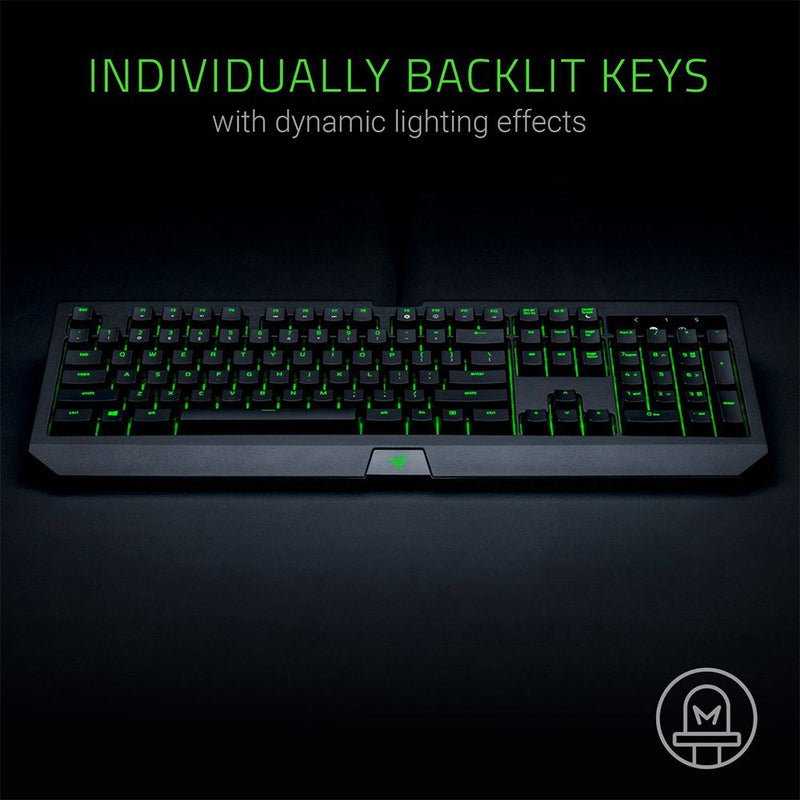 Razer Blackwidow Ultimate waterproof Backlit Mechanical Gaming Keyboard Fully Programmable Tactile Clicky Razer Green Switch