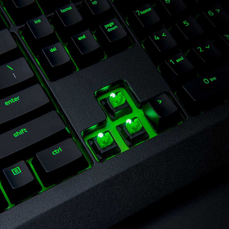 Razer Blackwidow Ultimate waterproof Backlit Mechanical Gaming Keyboard Fully Programmable Tactile Clicky Razer Green Switch