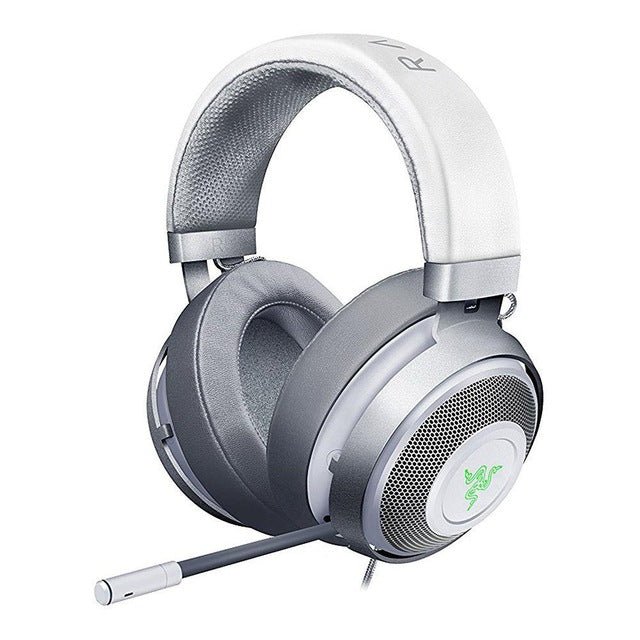 Razer Kraken 7.1 Chroma V2 USB Gaming Headset with Retractable Digital Microphone and Chroma Lighting - Mercury White