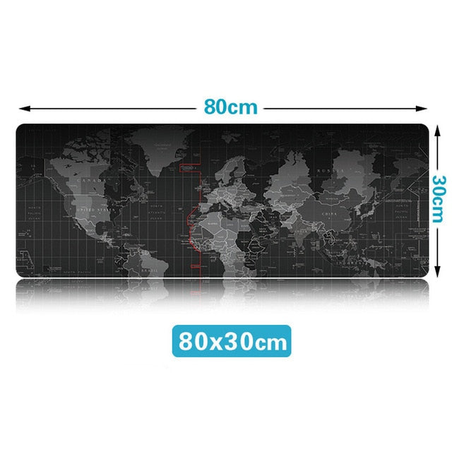 Old World Map Large Gaming Mouse Pad Lockedge Mouse Mat Keyboard Pad Desk Mat Table Mat Gamer Mousepad for Laptop Notebook Lol