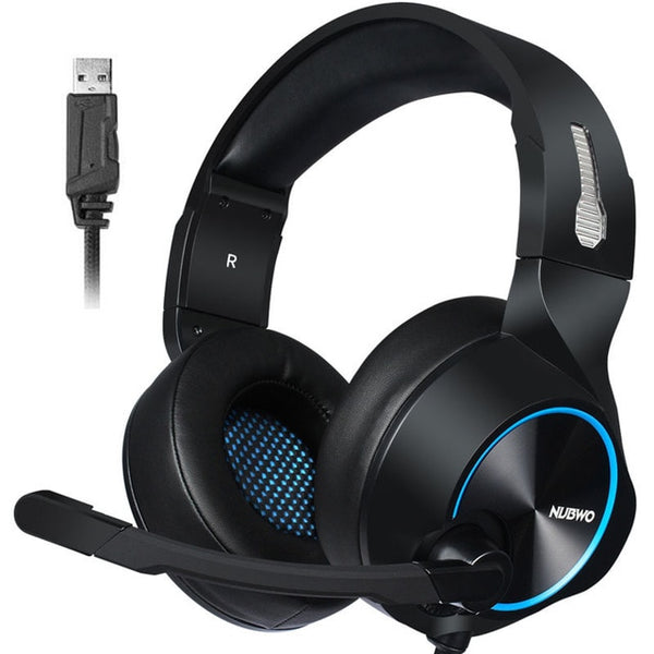 Gaming Headset 7.1 Sound Over-ear Headphone Earphone USB with Microphone Bass Stereo Laptop Computer Brand  NUBWO N11