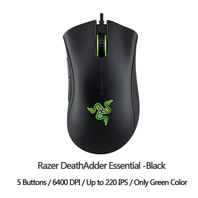 Razer DeathAdder Elite Gaming Mouse 16000 DPI Ergonomic Chroma Lighting Optimized 450 IPS 7 Buttons eSports Wired Mouse Gamer