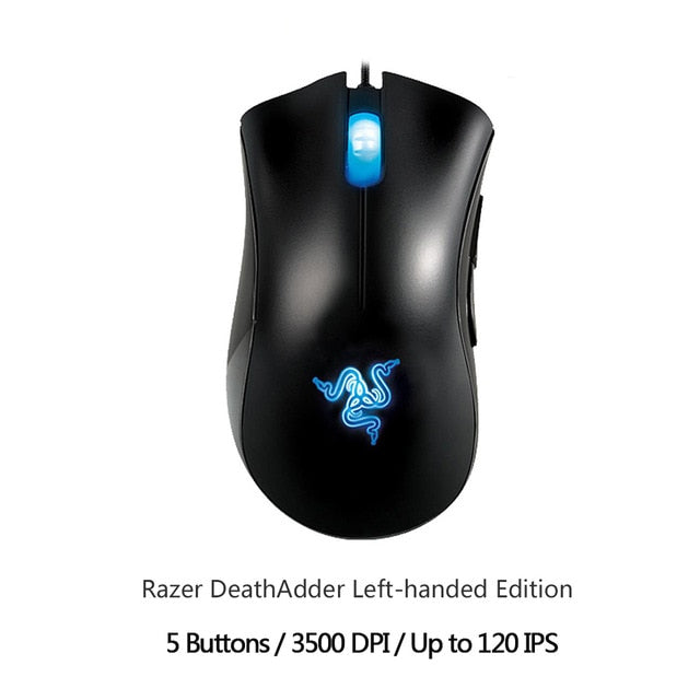 Razer DeathAdder Elite Gaming Mouse 16000 DPI Ergonomic Chroma Lighting Optimized 450 IPS 7 Buttons eSports Wired Mouse Gamer