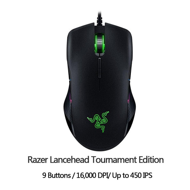 Razer DeathAdder Elite Gaming Mouse 16000 DPI Ergonomic Chroma Lighting Optimized 450 IPS 7 Buttons eSports Wired Mouse Gamer