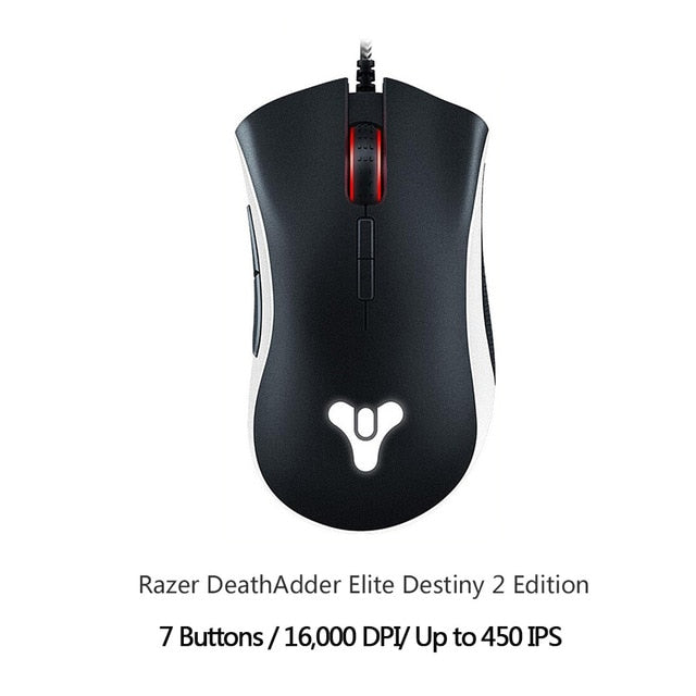 Razer DeathAdder Elite Gaming Mouse 16000 DPI Ergonomic Chroma Lighting Optimized 450 IPS 7 Buttons eSports Wired Mouse Gamer