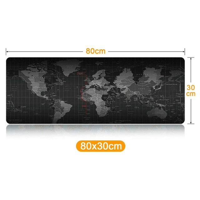 Extra Large Gaming Mouse Pad Gamer Old World Map Computer Mousepad Anti-slip Natural Rubber Gaming Mouse Mat xl xxl 900x400mm