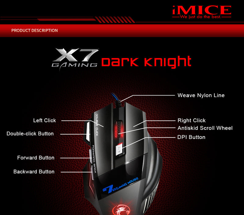 PRO GAMERS MOUSE -STORM VIPER SPONSORED(7 Button)