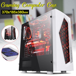 LEORY V3 ATX Computer Gaming PC Case 8 Fan Ports USB 3.0 For M-ATX/Mini ITX Motherboard Black/White 370 x 185 x 380mm