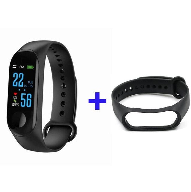 Fitness Bracelet Blood Pressure Outdoor IPS Screen Heart Rate Monitor Life Waterproof Smart M3 Wristbands PK Mi Band 3