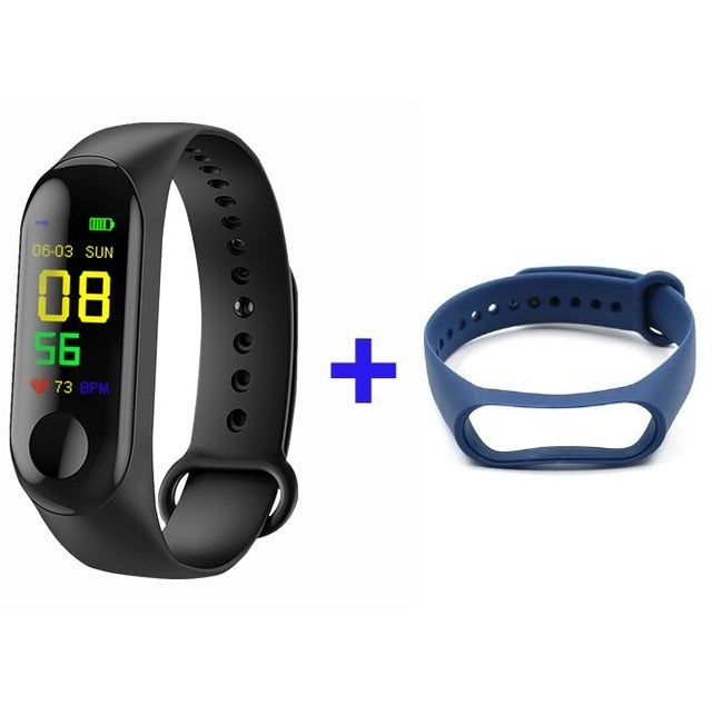 Fitness Bracelet Blood Pressure Outdoor IPS Screen Heart Rate Monitor Life Waterproof Smart M3 Wristbands PK Mi Band 3