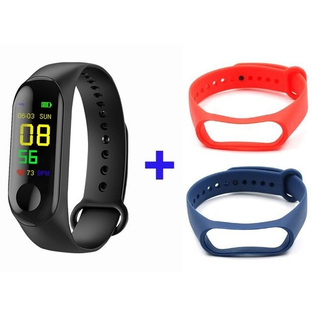 Fitness Bracelet Blood Pressure Outdoor IPS Screen Heart Rate Monitor Life Waterproof Smart M3 Wristbands PK Mi Band 3