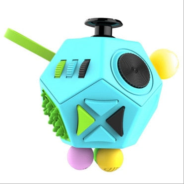 12 sides Fidget Toys Magic Relaxation Second-generation Anti-stress Cube Upgraded Relieve Anxiety Boredom Finger Toys Gifts Kids